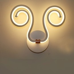 Moderna lampada da parete semplice in alluminio, lampade da comodino creative per corridoio, illuminazione