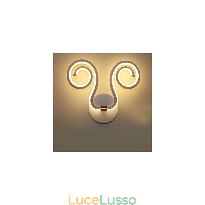 Moderna lampada da parete semplice in alluminio, lampade da comodino creative per corridoio, illuminazione