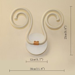 Moderna lampada da parete semplice in alluminio, lampade da comodino creative per corridoio, illuminazione