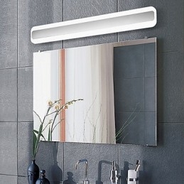 Moderna caratteristica cromata contemporanea per luce ambientale, illuminazione da parete per bagno