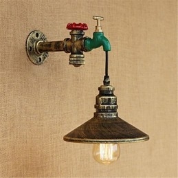 Applique da parete con luce ambientale in stile mini, caratteristica della pittura retrò, novità del paese