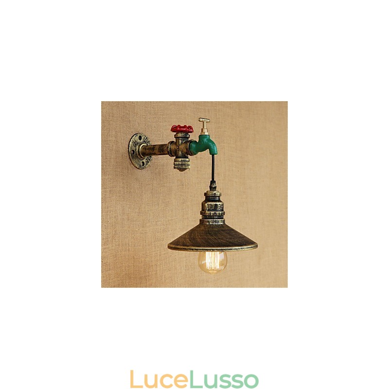 Applique da parete con luce ambientale in stile mini, caratteristica della pittura retrò, novità del paese