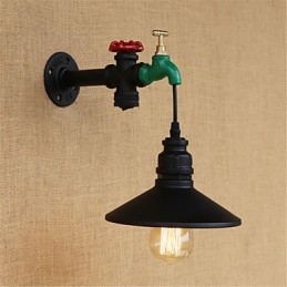 Applique da parete con luce ambientale in stile mini, caratteristica della pittura retrò, novità del paese