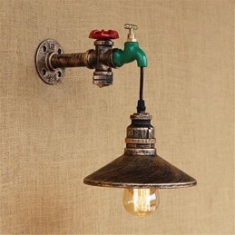 Applique da parete con luce ambientale in stile mini, caratteristica della pittura retrò, novità del paese