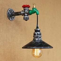 Applique da parete con luce ambientale in stile mini, caratteristica della pittura retrò, novità del paese