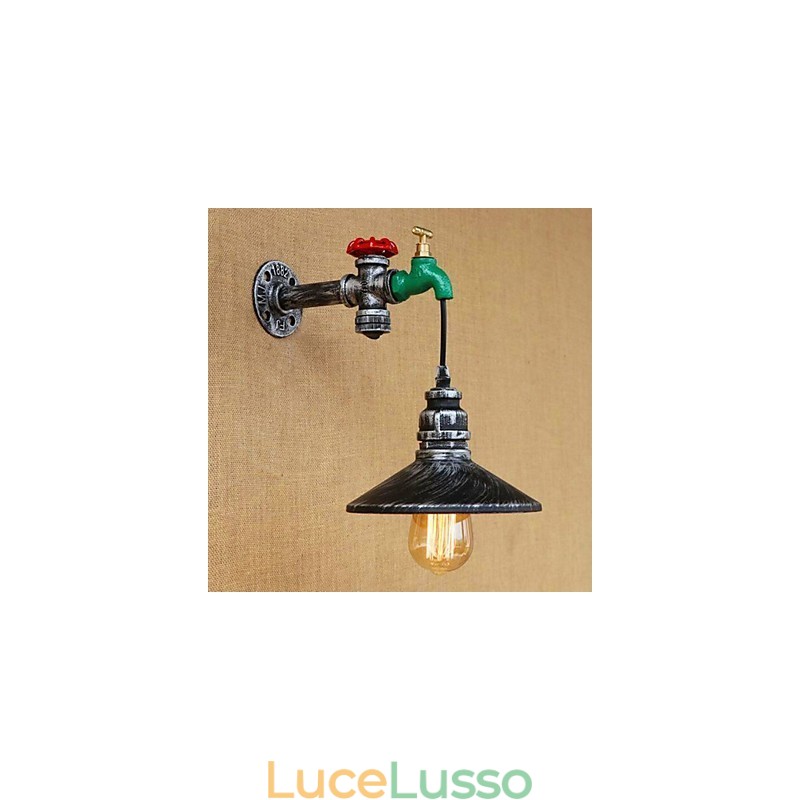 Applique da parete con luce ambientale in stile mini, caratteristica della pittura retrò, novità del paese