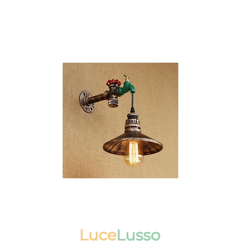 Applique da parete con luce ambientale in stile mini, caratteristica della pittura retrò, novità del paese