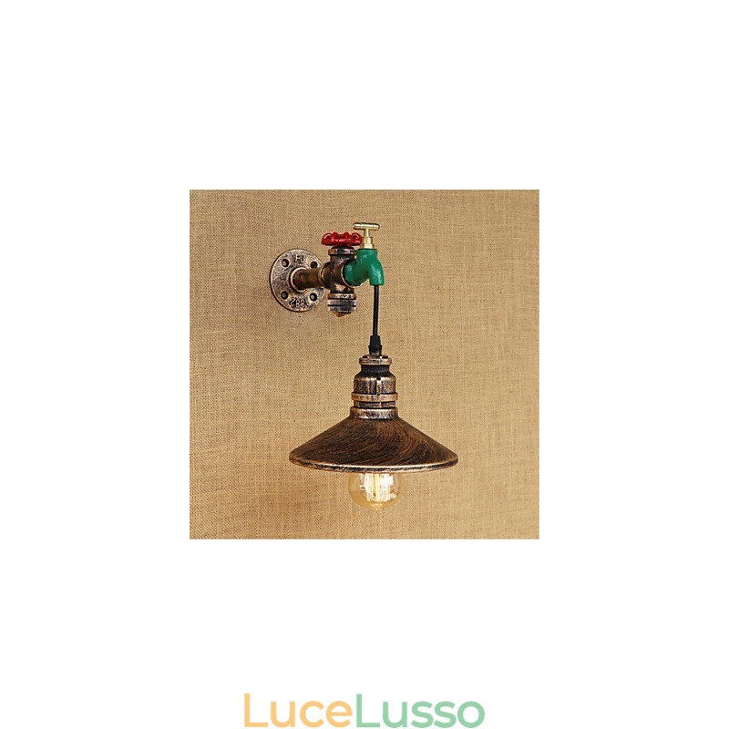 Applique da parete con luce ambientale in stile mini, caratteristica della pittura retrò, novità del paese