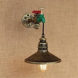 Applique da parete con luce ambientale in stile mini, caratteristica della pittura retrò, novità del paese