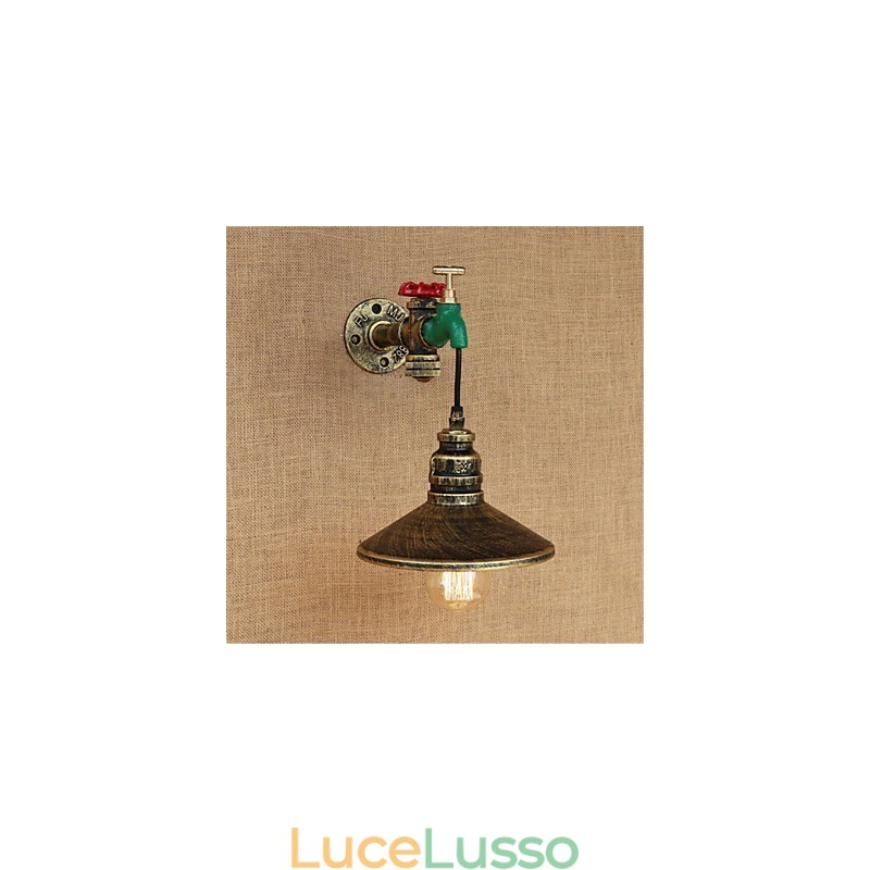Applique da parete con luce ambientale in stile mini, caratteristica della pittura retrò, novità del paese