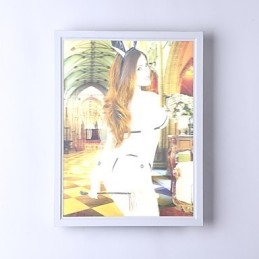Pittura moderna contemporanea integrata, caratteristica moderna contemporanea per applique da parete con luce ambientale