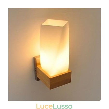 Semplicità Arte nordica del legno Soggiorno Corridoio Balcone Vetro Lampada da parete in legno massello della camera da letto La testa di un letto Semplicità Arte nordica del legno Soggiorno Corridoio Balcone Vetro Lampada da parete in legno massello della camera da letto La testa di un letto