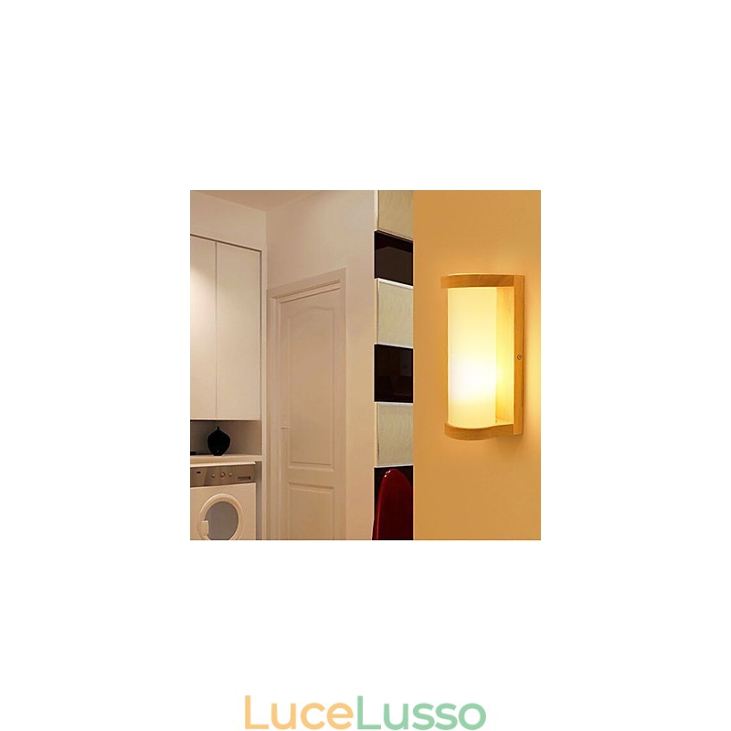 Moderna pittura contemporanea di campagna caratteristica per applique da parete con luce ambientale