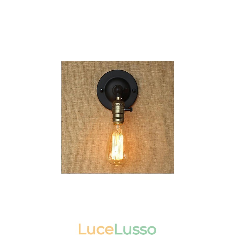 Caratteristica di verniciatura retrò per applique da parete con luce ambientale a braccio oscillante in stile mini