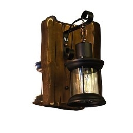 Rustic Lodge Tradizionale Classico Dipinto Caratteristica per Applique Downlight Applique