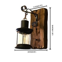 Rustic Lodge Tradizionale Classico Dipinto Caratteristica per Applique Downlight Applique
