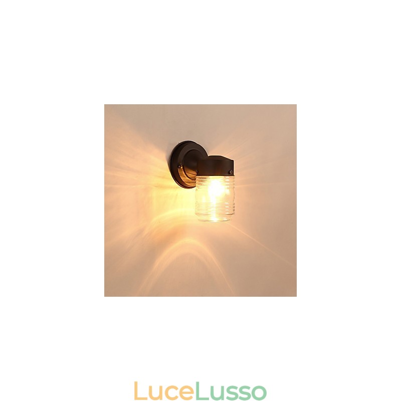 Applique da parete moderna contemporanea finitura ossido nero caratteristica per applique da parete in stile mini luce ambientale