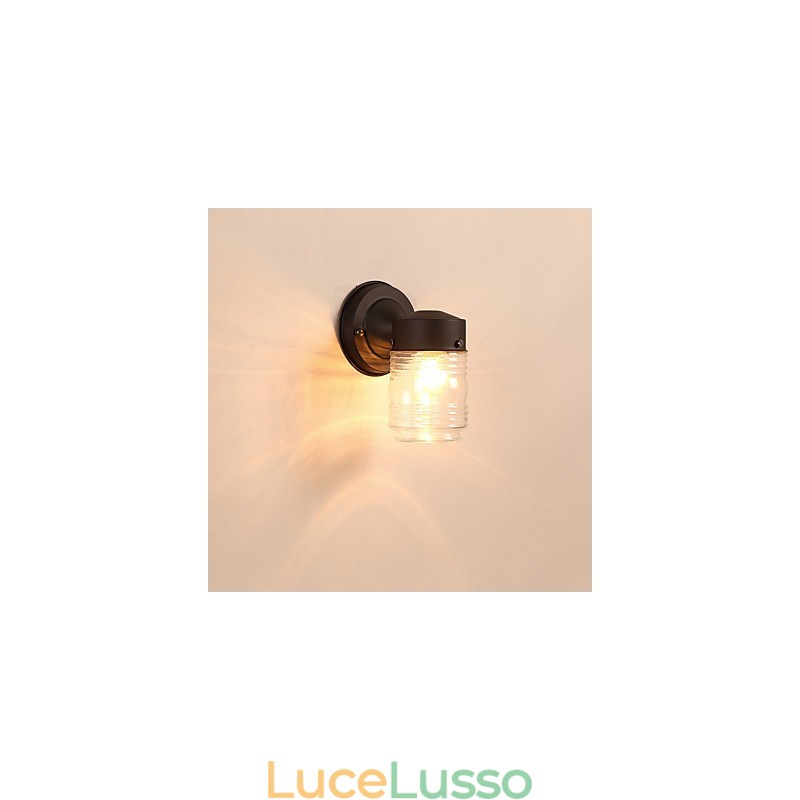Applique da parete moderna contemporanea finitura ossido nero caratteristica per applique da parete in stile mini luce ambientale