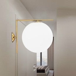 Applique da parete moderna contemporanea in oro rosa con luce ambientale