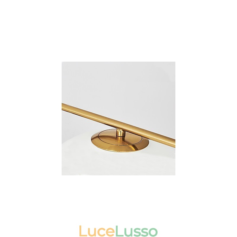 Applique da parete moderna contemporanea in oro rosa con luce ambientale