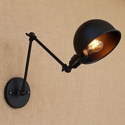 Semplice caratteristica di pittura retrò country per mini stile braccio oscillante protezione degli occhi downlight luci braccio oscillante