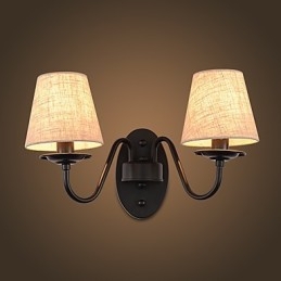 Applique da parete rustiche con luce ambientale, semplice e vintage, con pittura caratteristica