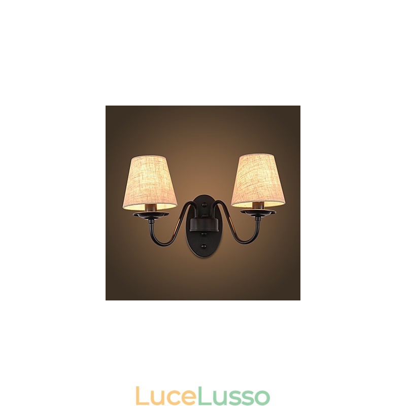 Applique da parete rustiche con luce ambientale, semplice e vintage, con pittura caratteristica