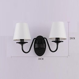 Applique da parete rustiche con luce ambientale, semplice e vintage, con pittura caratteristica