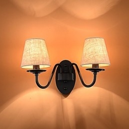 Applique da parete rustiche con luce ambientale, semplice e vintage, con pittura caratteristica