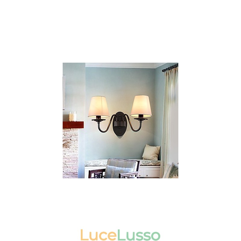 Applique da parete rustiche con luce ambientale, semplice e vintage, con pittura caratteristica