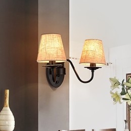 Applique da parete rustiche con luce ambientale, semplice e vintage, con pittura caratteristica