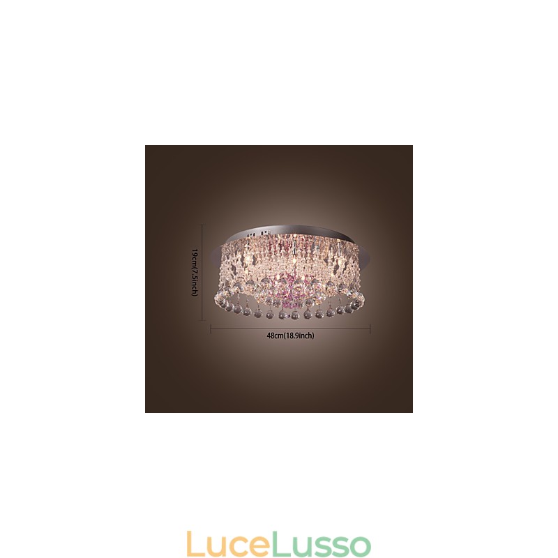 Lampadario di cristallo di lusso con 12 luci Louis Design