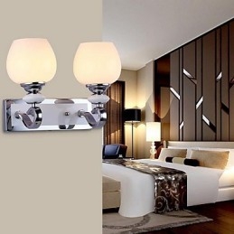 Applique da parete moderne e contemporanee con caratteristica elettroplaccata, luce da parete