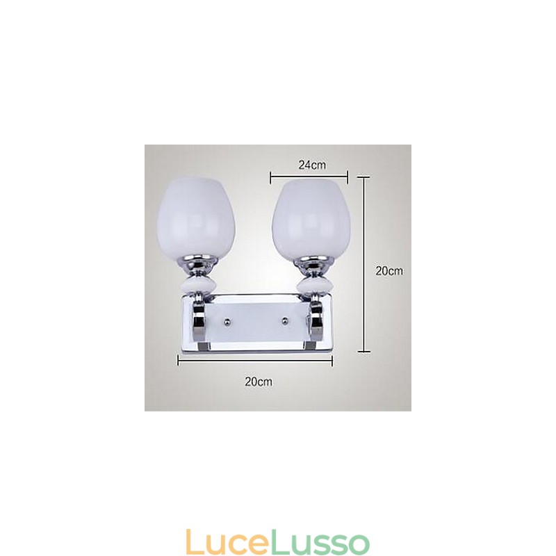 Applique da parete moderne e contemporanee con caratteristica elettroplaccata, luce da parete