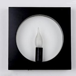 Moderna semplice lampada da parete in ferro battuto creativo soggiorno sfondo corridoio testata del letto cornice quadrata decorazione lampade e lanterne