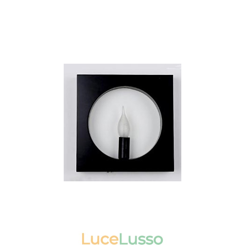 Moderna semplice lampada da parete in ferro battuto creativo soggiorno sfondo corridoio testata del letto cornice quadrata decorazione lampade e lanterne