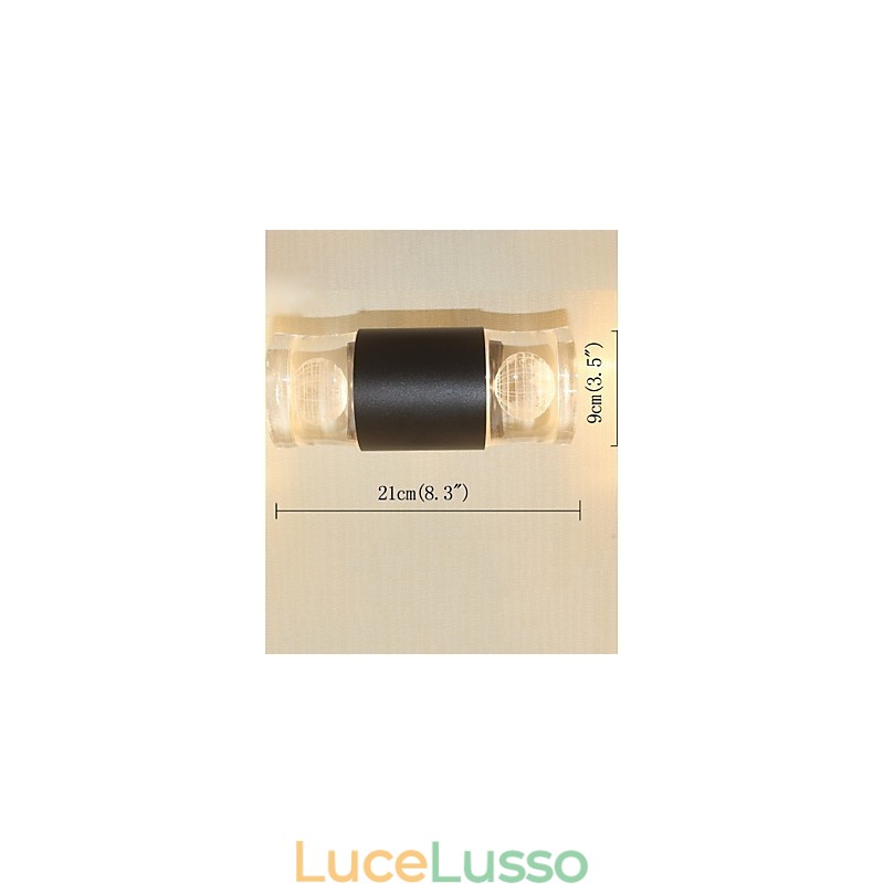Semplice funzione integrata per applique da parete con luce ambientale