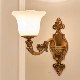 Applique da parete per interni di lusso in metallo, tradizionale classico, per soggiorno, sala da pranzo, camera da letto