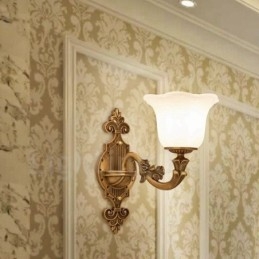 Applique da parete per interni di lusso in metallo, tradizionale classico, per soggiorno, sala da pranzo, camera da letto