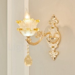 Applique da parete per interni di lusso in metallo, tradizionale classico, per soggiorno, sala da pranzo, camera da letto