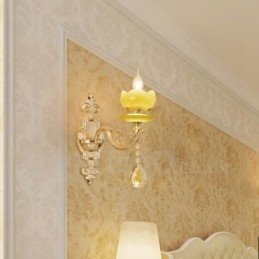 Applique da parete per interni di lusso in metallo, tradizionale classico, per soggiorno, sala da pranzo, camera da letto