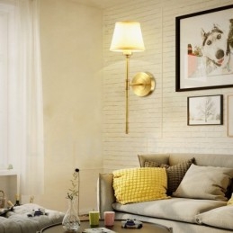 Applique da parete per interni in rame classico tradizionale a luce singola