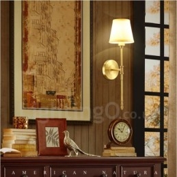 Applique da parete per interni in rame classico tradizionale a luce singola