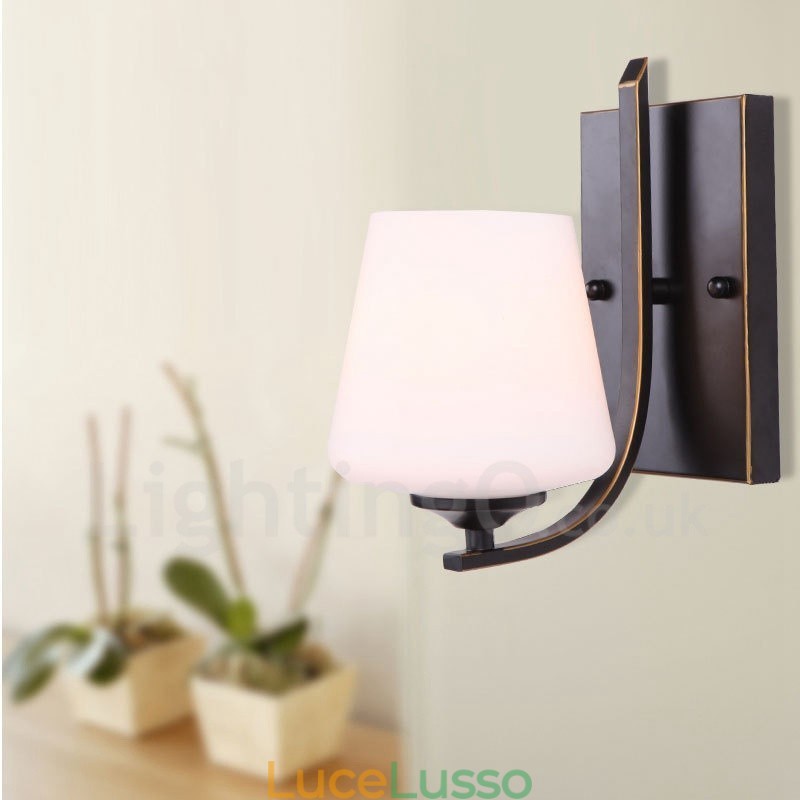 Applique da parete per interni classiche tradizionali a luce singola