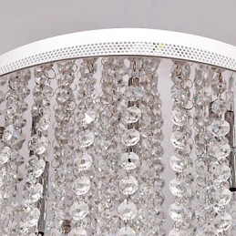 Moderno contemporaneo cristallo mini stile metallo elettroplaccato montaggio a filo
