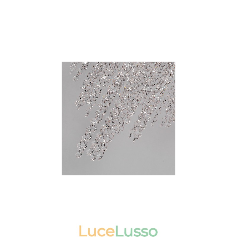Moderno contemporaneo cristallo mini stile metallo elettroplaccato montaggio a filo
