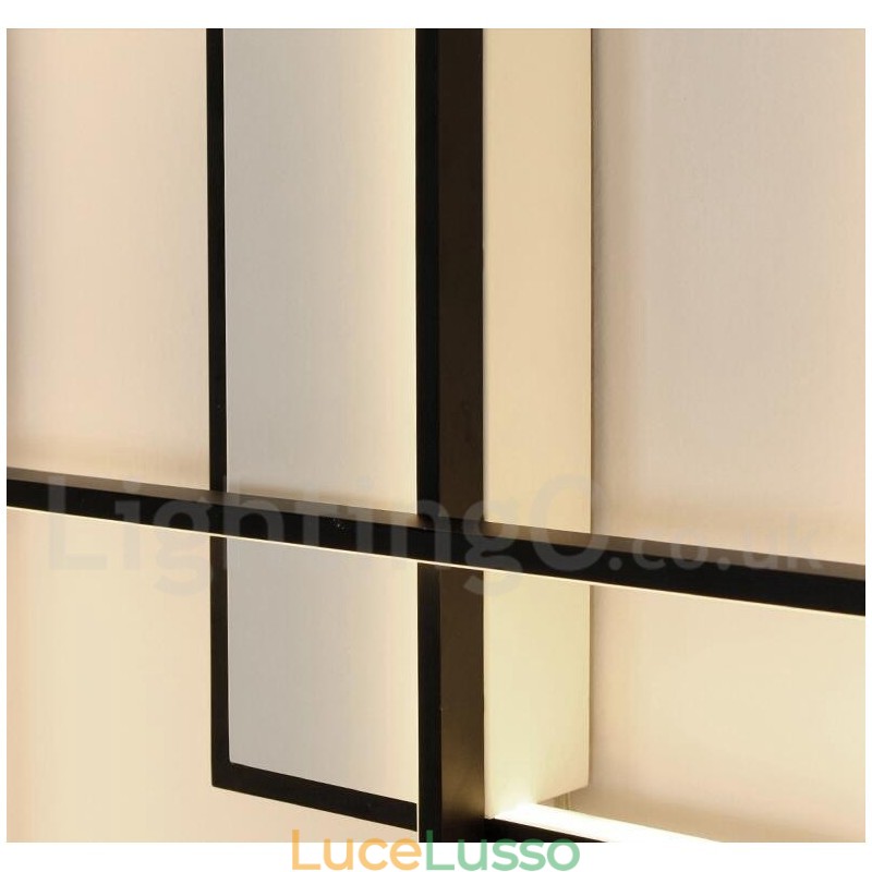 Moderna lampada da soffitto in alluminio con pittura contemporanea, lampada da parete a filo con dimmer remoto per soggiorno, camera da letto