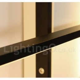 Moderna lampada da soffitto in alluminio con pittura contemporanea, lampada da parete a filo con dimmer remoto per soggiorno, camera da letto