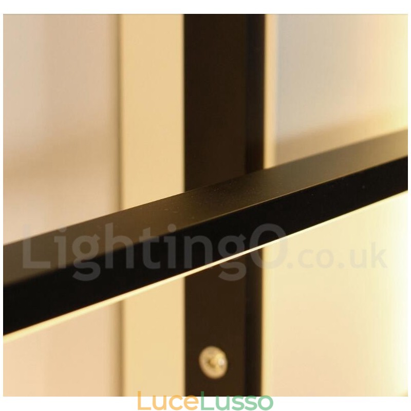 Moderna lampada da soffitto in alluminio con pittura contemporanea, lampada da parete a filo con dimmer remoto per soggiorno, camera da letto