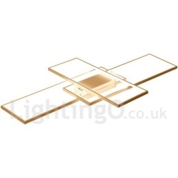 Moderna lampada da soffitto in alluminio con verniciatura contemporanea, lampada da parete a filo con dimmer remoto per soggiorno, camera da letto, può essere utilizzata anche come lampada da parete